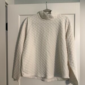 **NWT** J Crew Women's White Quilted Sweater